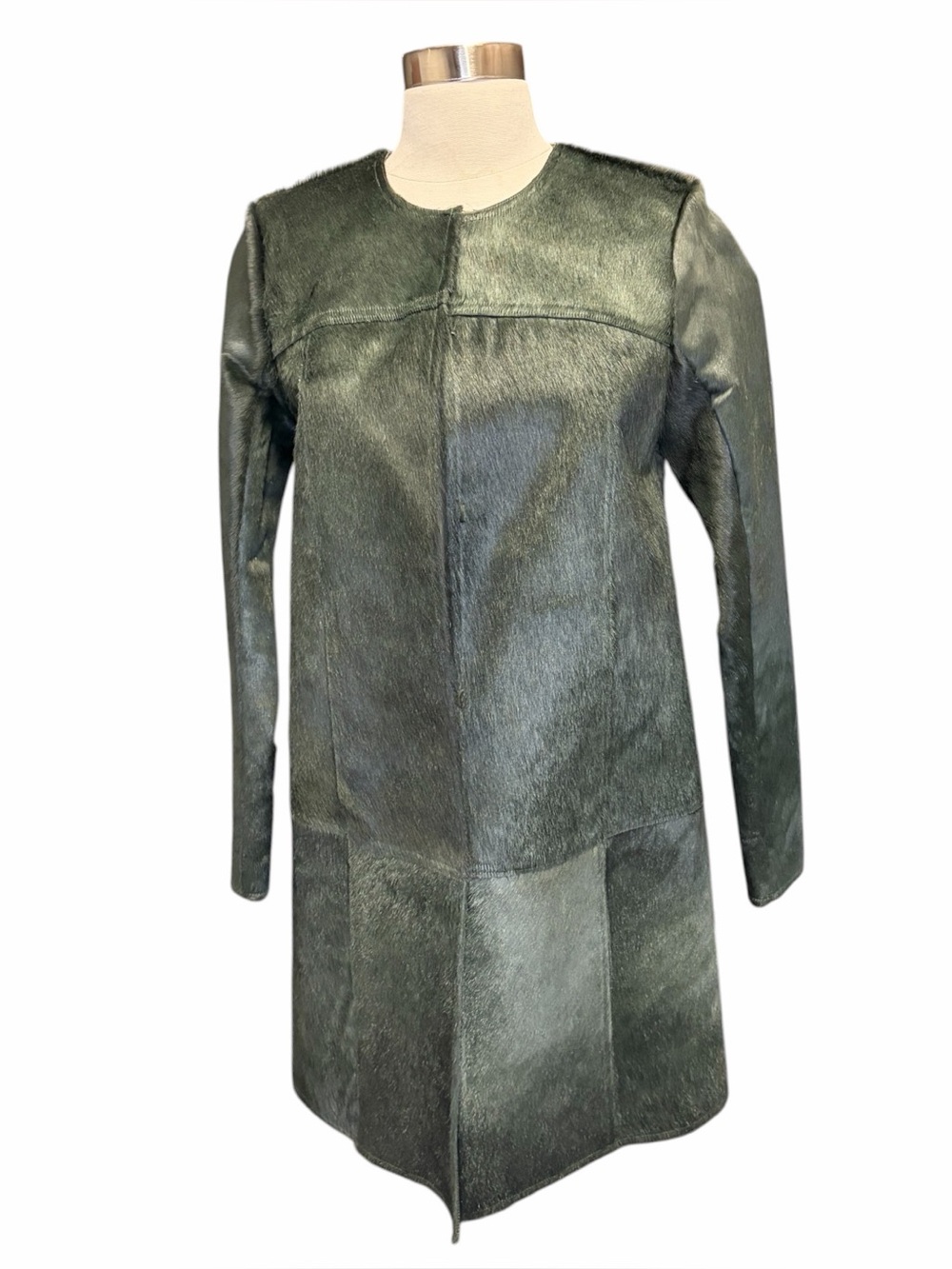 Raoul Green Leather Panel Jacket